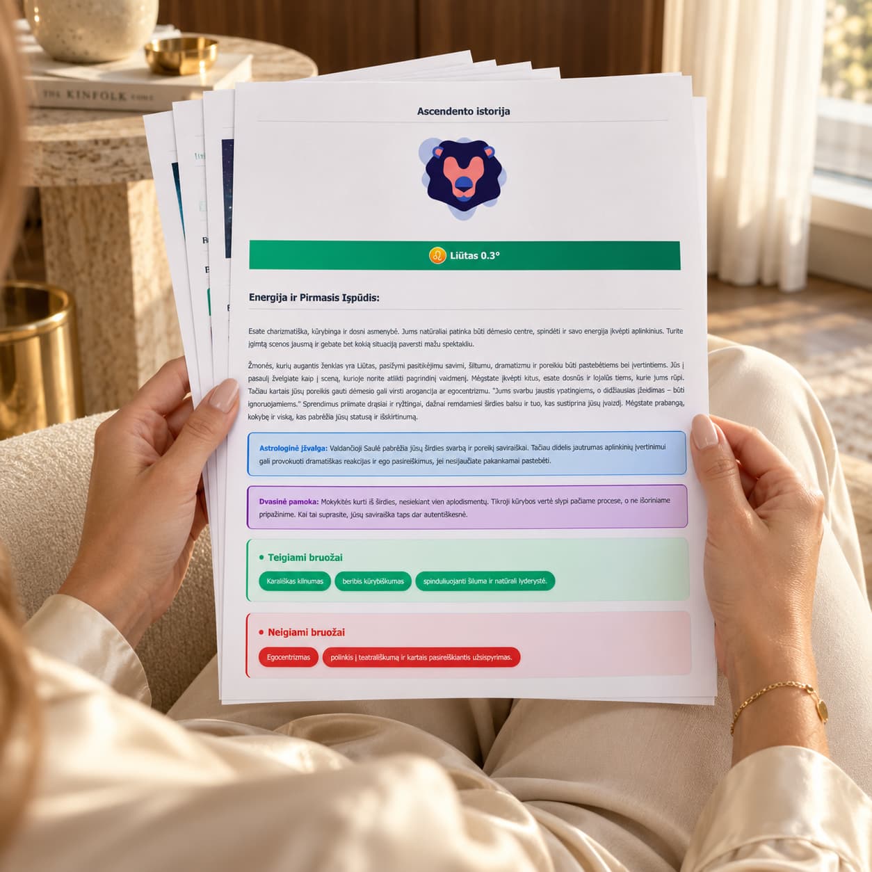 Atspausdintas asmeninis horoskopas